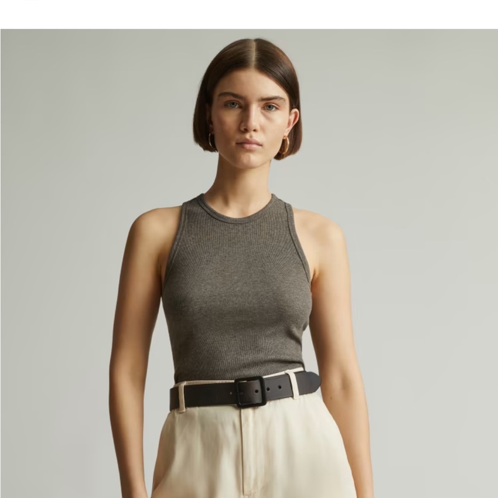 Everlane Supima Micro-Rib Racerback Tank